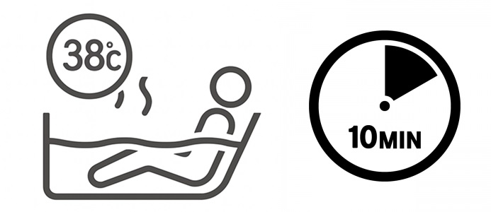 ぬるめ入浴の目安温度と入浴時間