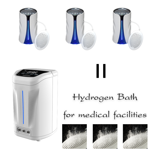 医療機関用水素温浴器はリタライフ3台分のパワーで水素を発生させる電極版が3本接続可能