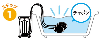 水素温浴器の使い方１